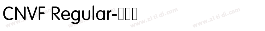 CNVF Regular字体转换